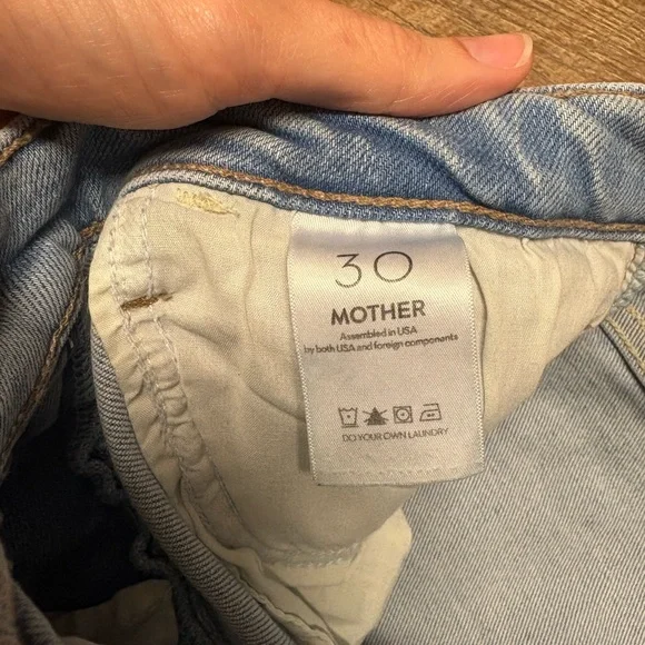 MOTHER The Hustler Ankle Cotton/Modal Blend Denim Jeans Size 30 - Picture 3 of 7